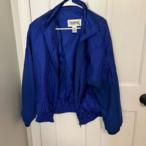 Trophé Blue Windbreaker Jacket